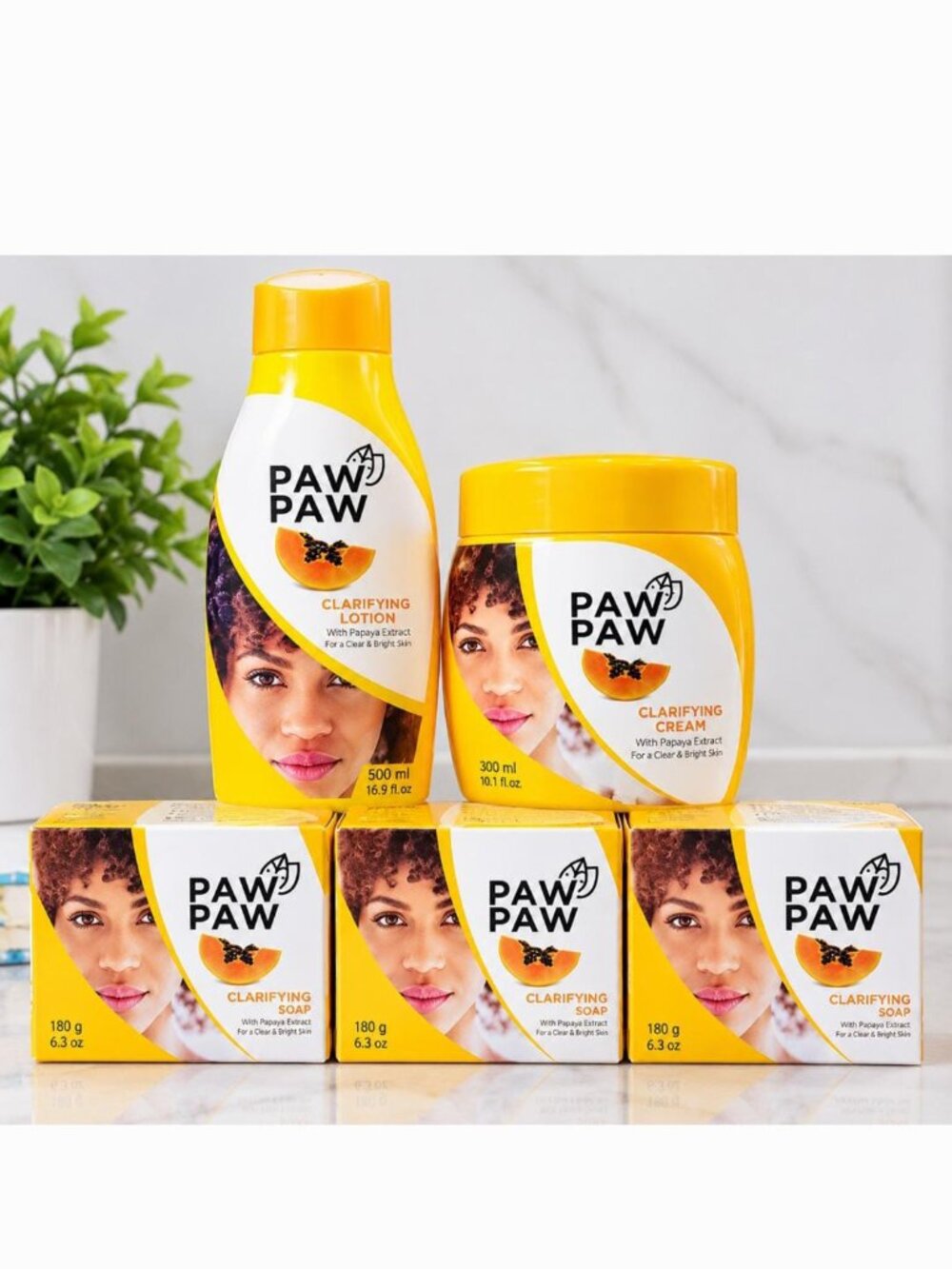 PAW PAW Clarifying Full Set Bundle - Lotion + Cream + 3 Soaps - New & Sealed
